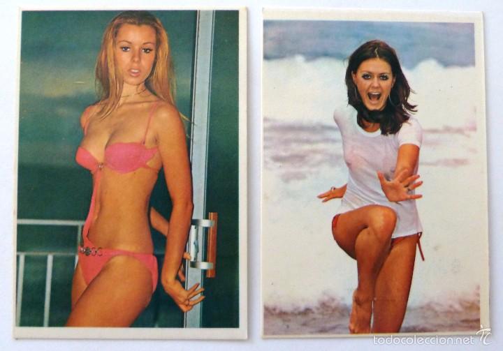 Calendriers: CALENDARIO DE BOLSILLO 1975. EROTICO. CHICAS. SERIE 75 B1 - PLAYA. N&ordm; 1-4.  BAR ACUARIO. CADIZ.