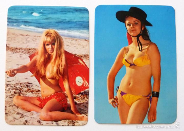 Calendriers: CALENDARIO DE BOLSILLO 1976. EROTICO. CHICAS. EDIT 565. N&ordm; 117-118.
