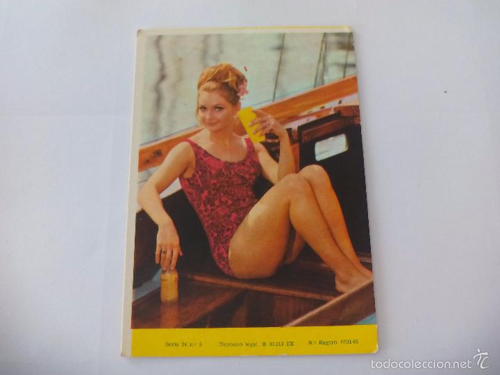 Calendriers: Antiguo calendario de bolsillo 1968. Serie 24 n&ordm; 5. Muebles Caparros, Pizarra, M&aacute;laga.Chica, Er&oacute;tico