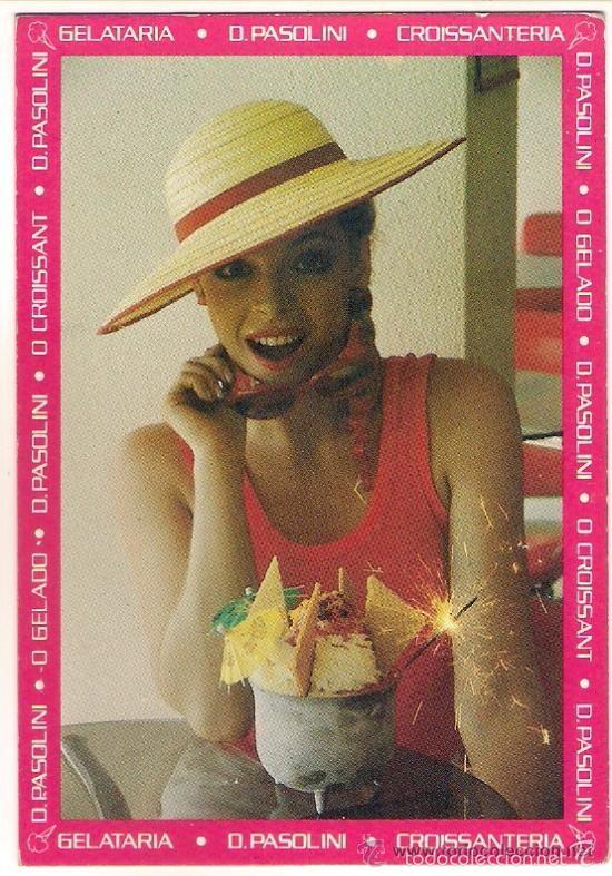 Kalender: -46237 CALENDARIO DESNUDO FEMENINO, A&Ntilde;O 1985, PUBLICITARIO HELADERIA EXTRANJERO, MUJER