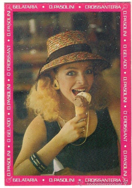 Calendars: -46246 CALENDARIO DESNUDO FEMENINO, A&Ntilde;O 1985, PUBLICITARIO HELADERIA EXTRANJERO, MUJER