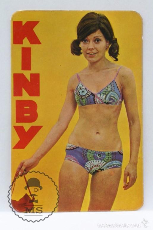 Calendriers: Calendario Publicitario de Bolsillo - Kinby. Accesorios para Autom&oacute;vil - A&ntilde;o 1971 - Chica