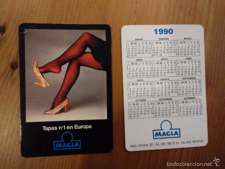 Kalender: CALENDARIO DE BOLSILLO - MARCA MACLA - CHICA A&Ntilde;O 1990