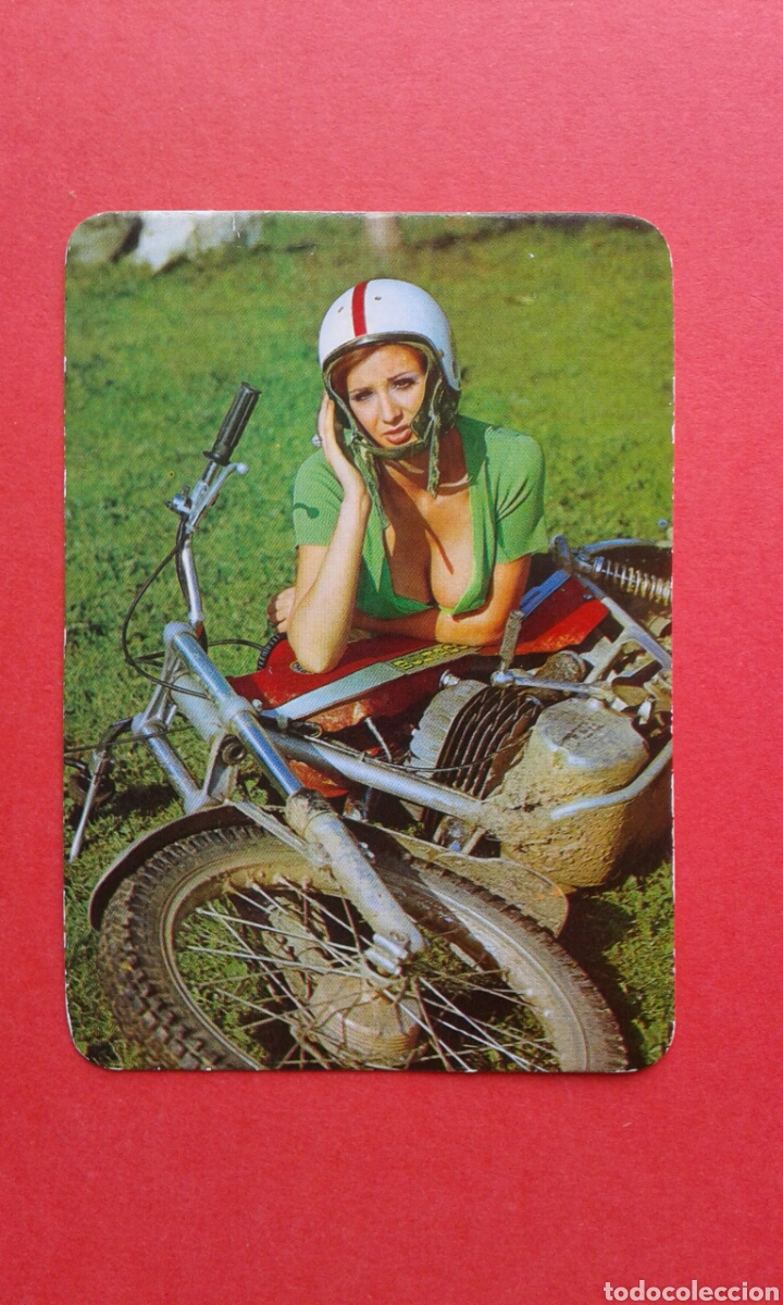 Calendriers: CALENDARIO CHICA CON MOTO 1975