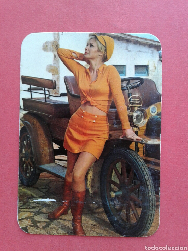 Calendriers: CALENDARIO DE CHICA CON COCHE ANTIGUO 1973