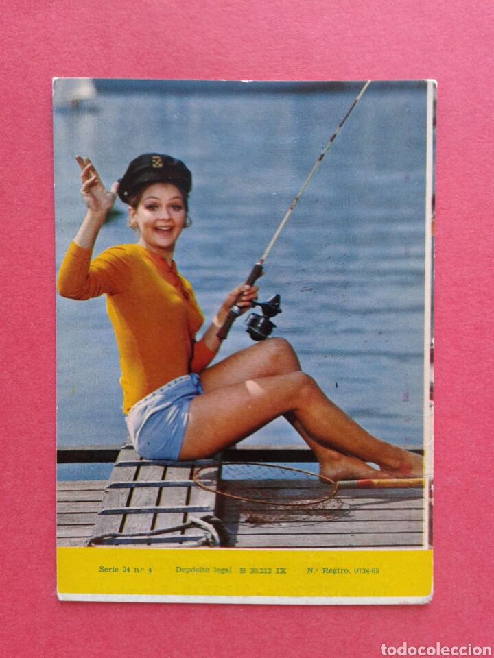 Calendriers: CALENDARIO DE CHICA PESCANDO 1969