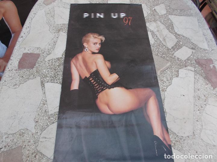 Kalender: calendario gran formato 32x69, en italiano 1997, pin-up, 6 fotos de chicas, 2 por mes, silca
