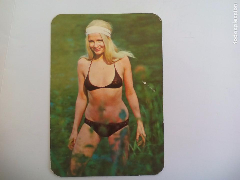 Calendriers: Calendario de bolsillo. Chica er&oacute;tico. 1974 Serie 73 B1 Flores Hnos. Vinos y Licores M&aacute;laga