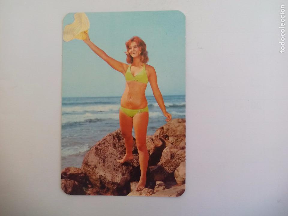 Calendriers: Calendario de bolsillo Chica, er&oacute;tico 1972 El Tibur&oacute;n de la trinidad M&aacute;laga Cafeteria marisqueria.