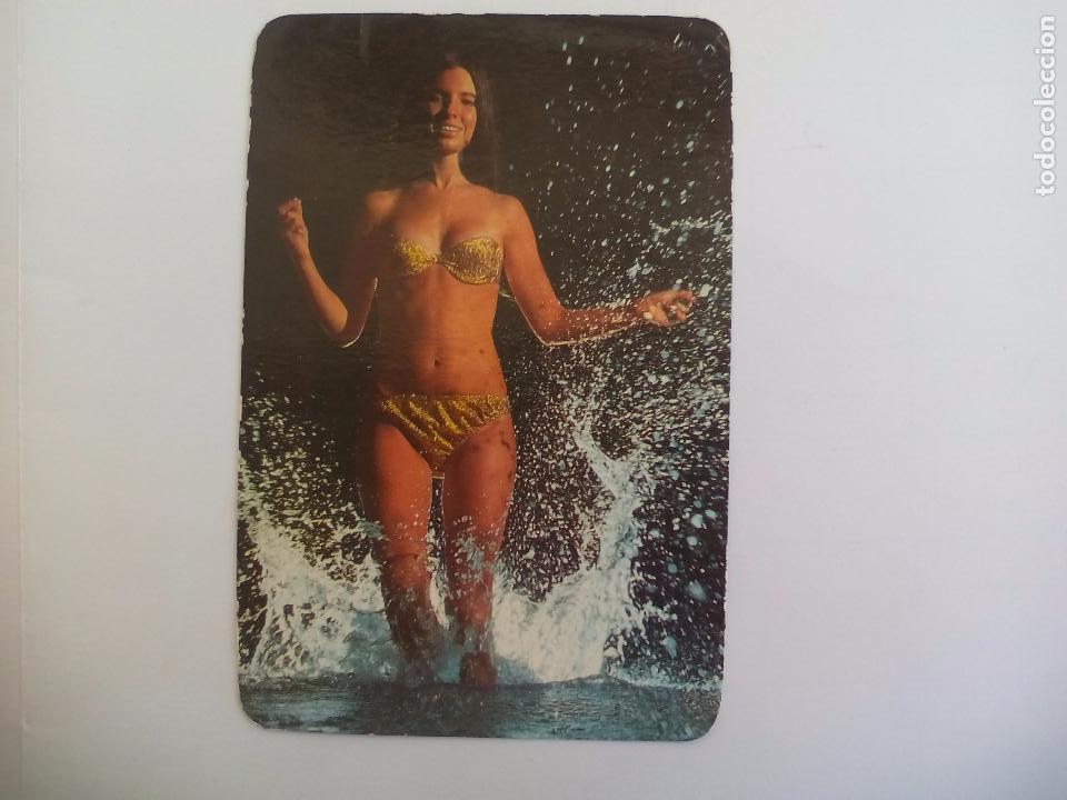 Calendars: Calendario de bolsillo Chica, er&oacute;tico 1974 cafe bar el tiburon. Calle trinidad 43. M&aacute;laga