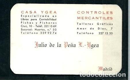 Calendars: CALENDARIO H .FOURNIER PUBLICIDAD DE  CASA YGEA - JULIO DE LA PE&Ntilde;A YGEA A&Ntilde;O 1964