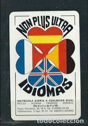 Kalender: CALENDARIO H. FOURNIER - NON PLUS ULTRA - IDIOMAS- 1982