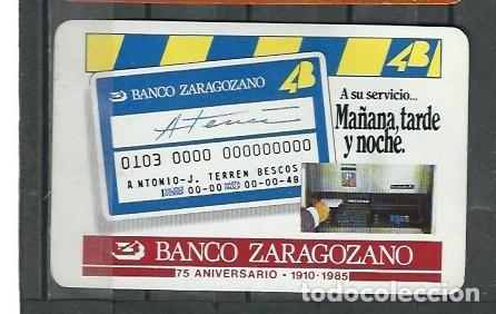 Kalender: CALENDARIO - H. FOURNIER - TARJETA 4 B. BANCO ZARAGOZANO - 1985