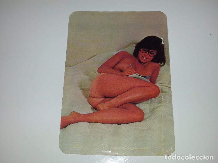 Calendriers: ANTIGUO CALENDARIO DE BOLSILLO EROTICO A&Ntilde;O 1977 MOPA CON PUBLICIDAD