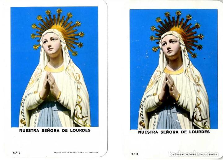 Calendriers: CALENDARIOS FOURNIER A&Ntilde;OS 1973 Y 1975 VIRGEN NUESTRA SE&Ntilde;ORA DE LOURDES