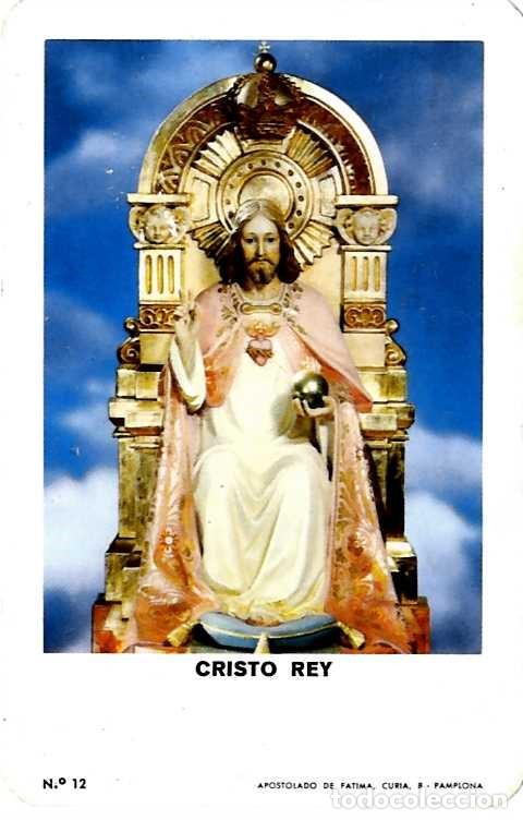 Calendriers: FOURNIER INTERESANTE CALENDARIO CRISTO REY MANCHAS EN REVERSO A&Ntilde;O 1975