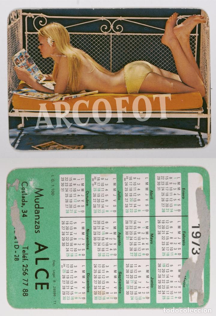 Calendriers: 1973 - Calendario er&oacute;tico de bolsillo - Mudanzas Alce - Madrid