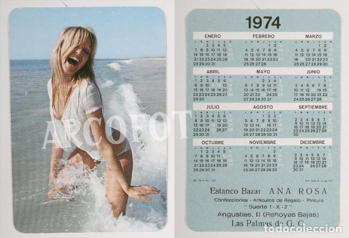 Calendriers: 1974 - Calendario er&oacute;tico de bolsillo - Estanco Bazar Ana Rosa - Las Palmas de G. C.