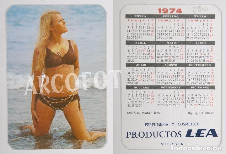 Calendriers: 1974 - Calendario er&oacute;tico de bolsillo - Perfumer&iacute;a y Cosm&eacute;tica - Productos LEA - Vitoria
