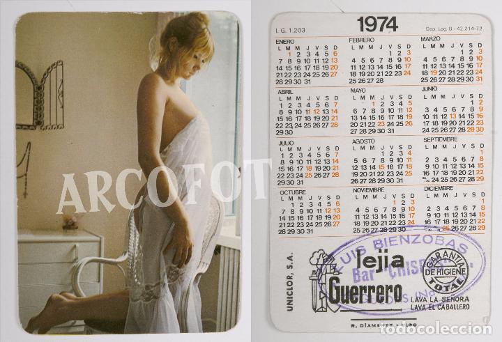 Calendriers: 1974 - Calendario er&oacute;tico de bolsillo - lej&iacute;a GUERRERO - R. Diamante - Vigo