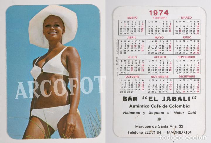 Calendriers: 1974 - Calendario er&oacute;tico de bolsillo - Bar El Jabal&iacute; - Madrid