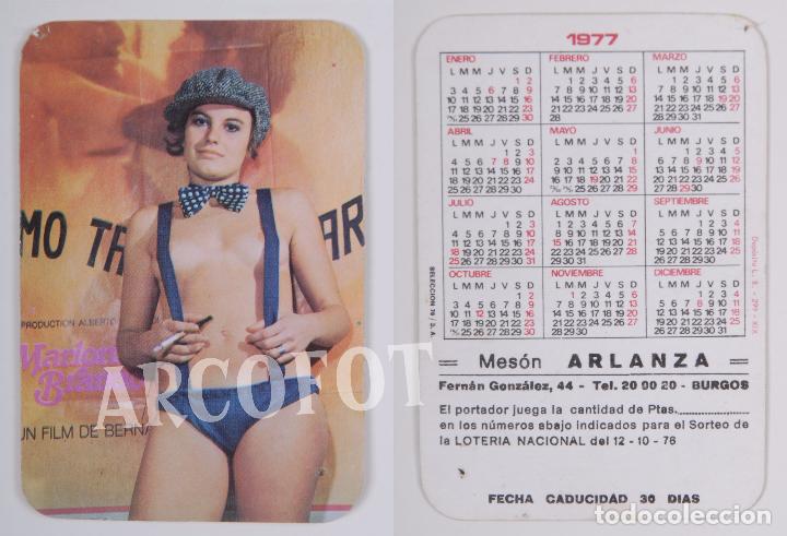 Calendriers: 1977 - Calendario er&oacute;tico de bolsillo - Me&oacute;n ARLANZA - BURGOS
