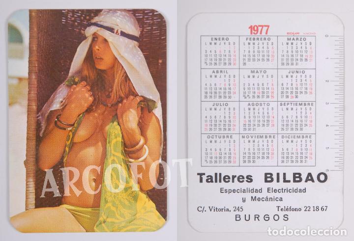 Calendriers: 1977 - Calendario er&oacute;tico de bolsillo - Talleres BILBAO - Burgos