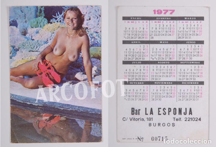 Calendriers: 1977 - Calendario er&oacute;tico de bolsillo - Bar LA ESPONJA - Burgos