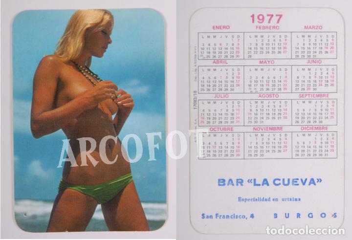 Calendriers: 1977 - Calendario er&oacute;tico de bolsillo - Bar LA CUEVA - Burgos