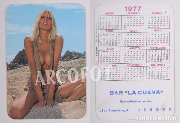 Calendriers: 1977 - Calendario er&oacute;tico de bolsillo - Bar LA CUEVA - Burgos