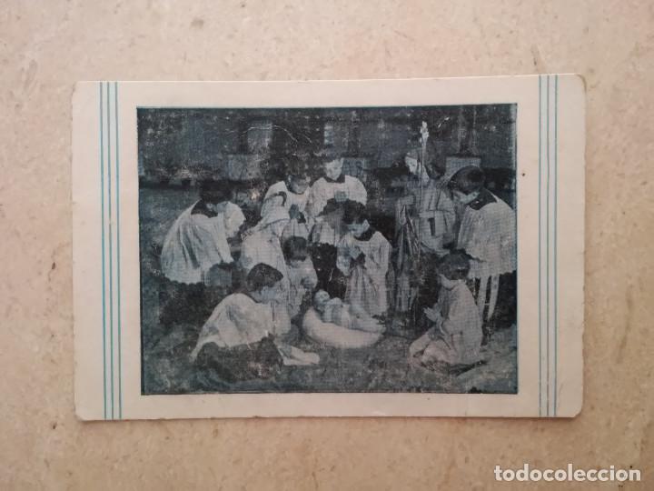 Calendars: ANTIGUO CALENDARIO BOLSILLO - HOGAR SAN JOSE DE LA MONTA&Ntilde;A - RELIGION BARCELONA - A&Ntilde;O 1965