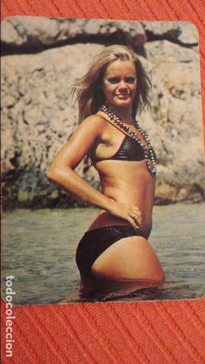 Kalender: ANTIGUO CALENDARIO CHICA EN BIKINI.BAR CADIZ.MEDINA SIDONIA 1974