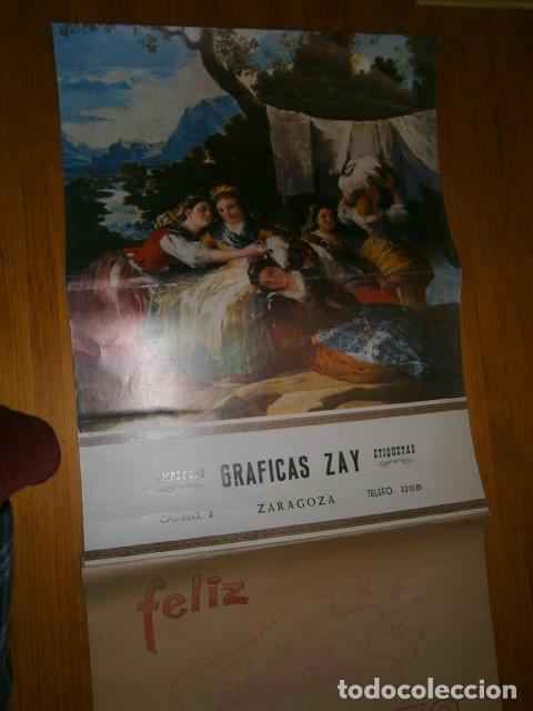 Calendars: CALENDARIO ..FELIZ 1972..IMPRESOS GRAFICAS ZAY ..ZARAGOZA.