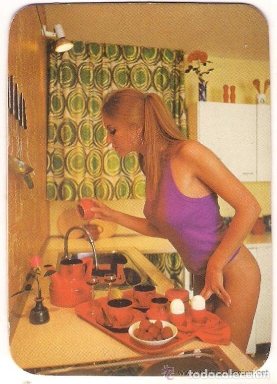 Calendars: -70243 CALENDARIO DESNUDO FEMENINO, EROTICO, A&Ntilde;O 1976, CON PUBLICIDAD, DLB 37343, PRECIOSA MUJER