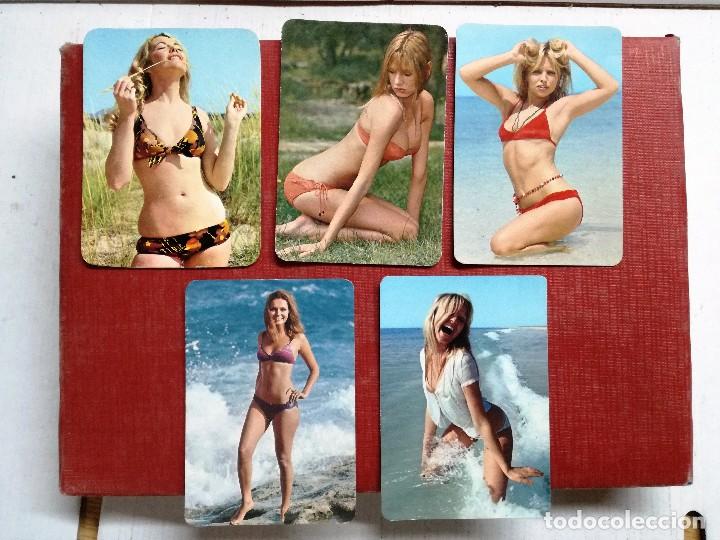 Calendars: 5 CALENDARIOS DE CHICAS,1974 IMPRENTA VIDAL NOVELDA