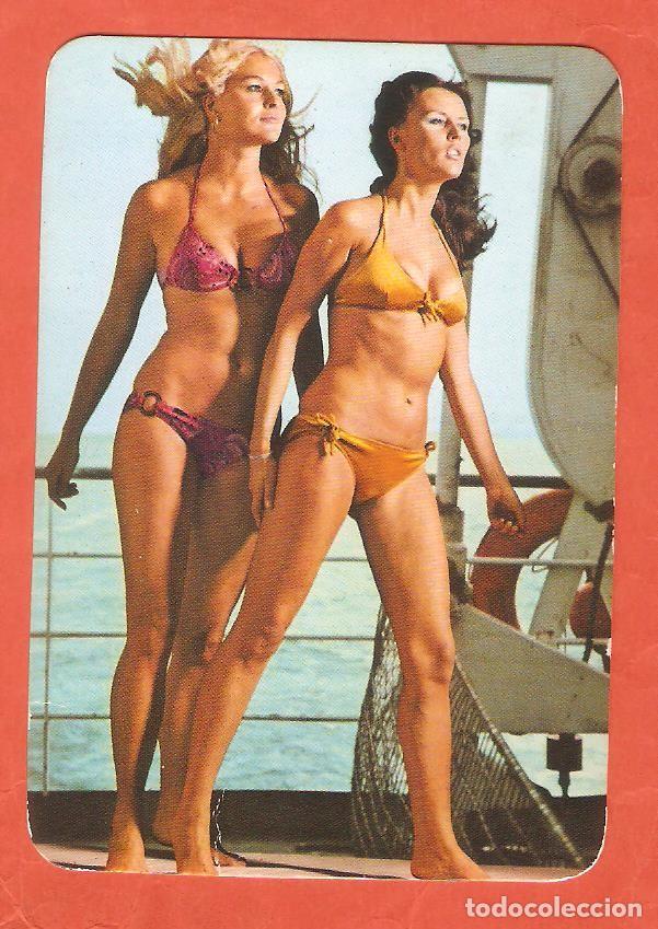 Calendars: CALENDARIO BOLSILLO DE SERIE A&Ntilde;O 1973 CHICAS - VER FOTO REVERSO