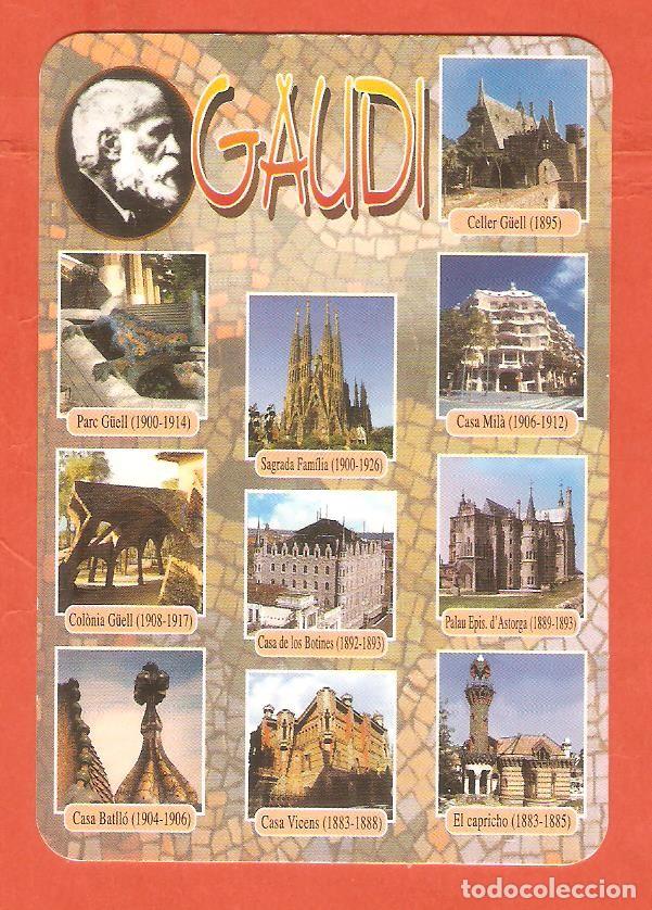 Calendars: CALENDARIO BOLSILLO DE SERIE  A&Ntilde;O  2003  RR  310 GAUD&Iacute; - MONUMENTOS -  PUBLICIDAD EN REVERSO