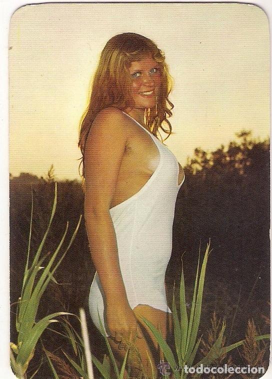 Kalender: -54347 CALENDARIO DESNUDO FEMENINO, EROTICO, A&Ntilde;O 1975, CON PUBLICIDAD, PRECIOSA MUJER