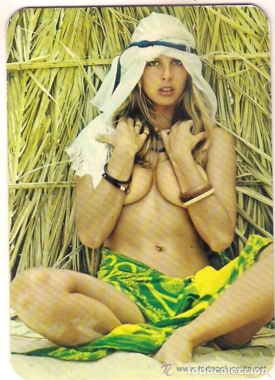 Calendars: -54354 CALENDARIO DESNUDO FEMENINO, EROTICO, A&Ntilde;O 1976, CON PUBLICIDAD, PRECIOSA MUJER