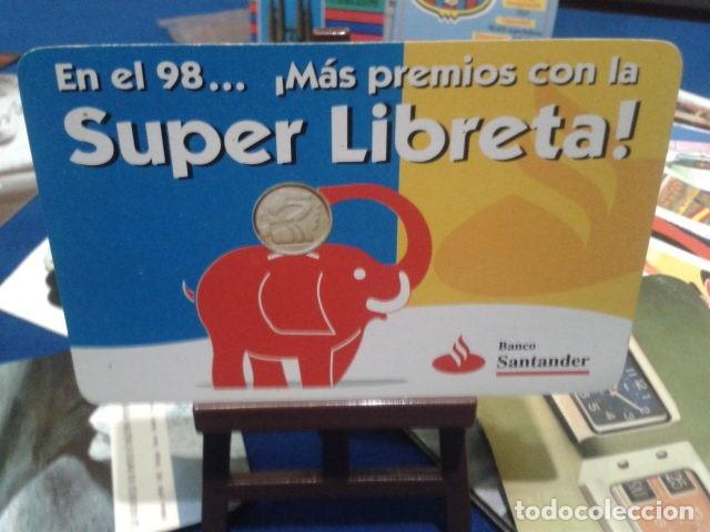 Calendars: CALENDARIO DE BOLSILLO  BANCO SANTANDER (  SUPER LIBRETA 1998 ) VER FOTOS