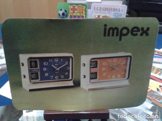 Calendars: CALENDARIO DE BOLSILLO ( IMPEX 1976 ) PARTE DE 1977 RELOJES MARCA IMPEX  MALAGA USADO