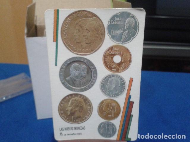 Calendriers: CALENDARIO DE BOLSILLO ( FABRICA NACIONAL DE MONEDA Y TIMBRE 1991 ) LAS NUEVAS MONEDAS A TAMA&Ntilde;O REAL