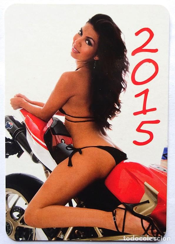 Calendriers: calendario chica con moto 2015