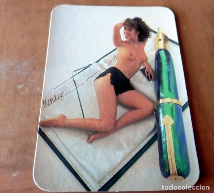Kalender: CALENDARIO DE BOLSILLO - ER&Oacute;TICO - MUJERES - A&Ntilde;O 1988 - CON PUBLICIDAD (VER FOTO ADICIONAL)