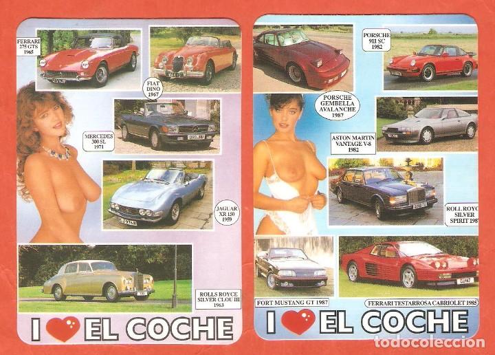 Kalender: 2 CALENDARIOS DE BOLSILLO DE SERIE A&Ntilde;O 1994 CHICAS Y COCHES - VER FOTO DE REVERSOS