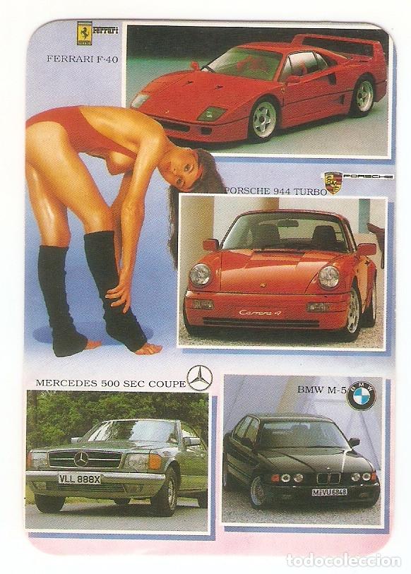 Kalender: CALENDARIO DE BOLSILLO DE SERIE A&Ntilde;O 1993 MC. 37 CHICA Y COCHES - PUBLICIDAD EN REVERSO