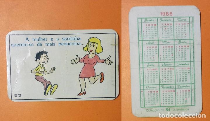 Calendriers: CALENDARIO EDITADO EN PORTUGAL- A&Ntilde;O 1986 - SERIE HUMOR