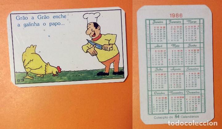 Calendriers: CALENDARIO EDITADO EN PORTUGAL- A&Ntilde;O 1986 - SERIE HUMOR