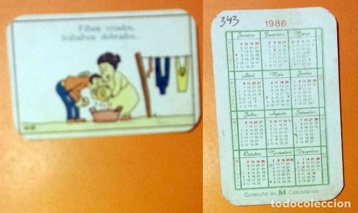 Calendriers: CALENDARIO EDITADO EN PORTUGAL- A&Ntilde;O 1986 - SERIE HUMOR