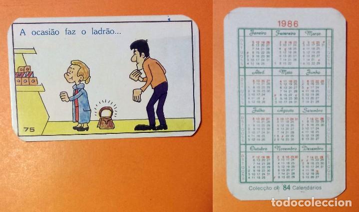 Calendriers: CALENDARIO EDITADO EN PORTUGAL- A&Ntilde;O 1986 - SERIE HUMOR